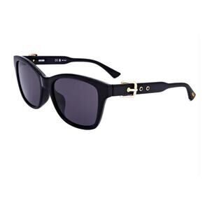 Stylish Moschino Black Sunglasses with Buckle Detail